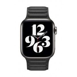 Apple Watch Leather Link (40mm) - Black - Small