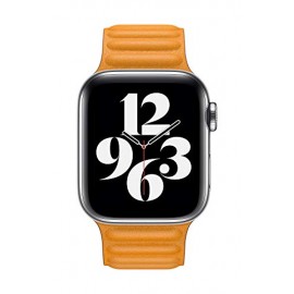 Apple Watch Leather Link (40mm) - California Poppy - Small
