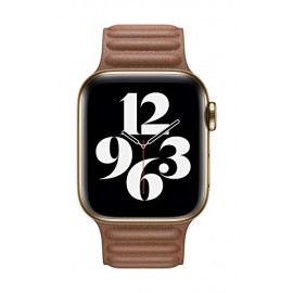 Apple Watch Leather Link (40mm) - Saddle Brown - Large