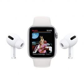 Apple Watch SE (GPS + Cellular, 40mm) - Silver Aluminium Case with Deep Navy Sport Loop