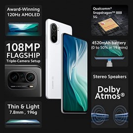 Mi 11X Pro 5G (Celestial Silver, 8GB RAM, 128GB Storage) | Snapdragon 888 | 108MP Camera | 6 Month Free Screen Replacement for Prime | Additional 5000 Off on Exchange