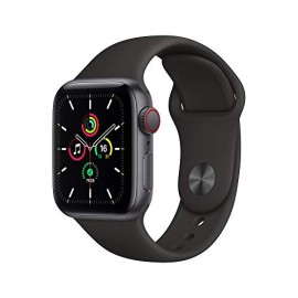 New Apple Watch SE (GPS + Cellular, 40mm) - Gold Aluminium Case with Plum Sport Loop