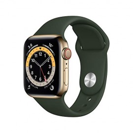 New Apple Watch Series 6 (GPS + Cellular, 40mm) - Gold Aluminium Case with Pink Sand Sport Band