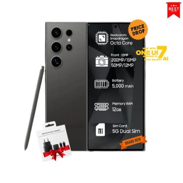 Samsung Galaxy S24 Ultra 5G With 45Watt fast Charger Bundle 