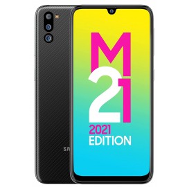 Samsung Galaxy M21 2021 Edition (Charcoal black , 6GB RAM, 128GB Storage) | FHD+ sAMOLED | 6 Months Free Screen Replacement for Prime