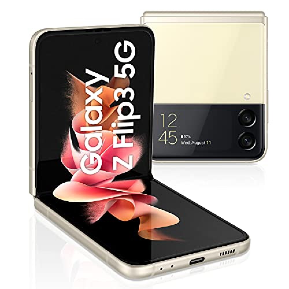 ドコモ　Samsung Galaxy Z Flip3クリーム Samsung-Galaxy-Z-Flip3-5G-