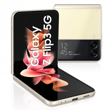 Samsung Galaxy Z Flip3 5G (Cream, 8GB RAM, 256GB Storage) with No Cost EMI/Additional Exchange Offers